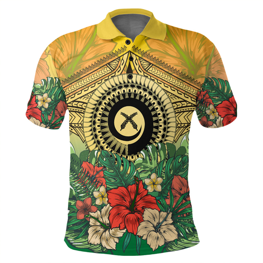 Vanuatu Polynesian Hibiscus Polo Shirt LT10 - Polynesian Pride