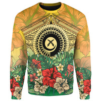 Vanuatu Polynesian Hibiscus Sweatshirt LT10 - Polynesian Pride