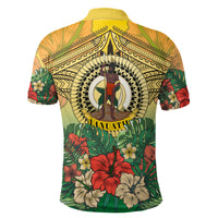Vanuatu Polynesian Hibiscus Polo Shirt LT10 - Polynesian Pride