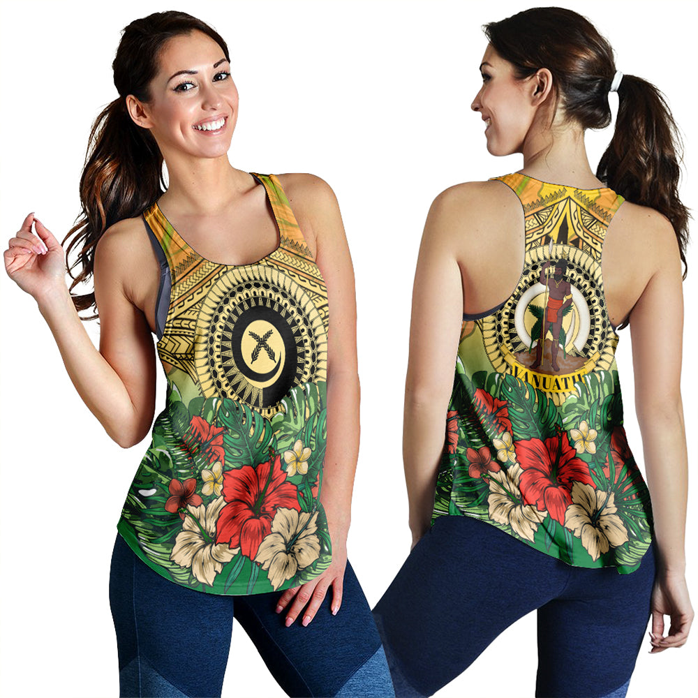 Vanuatu Polynesian Hibiscus Racerback Tank LT10 - Polynesian Pride