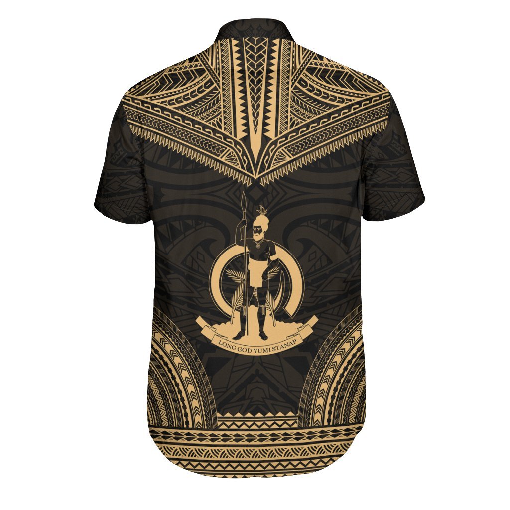 Vanuatu Polynesian Chief Shirt - Gold Version - Polynesian Pride
