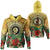 Vanuatu Polynesian Hibiscus Zip Hoodie LT10 Yellow - Polynesian Pride