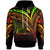 Vanuatu Hoodie Reggae Color Cross Style Unisex Black - Polynesian Pride