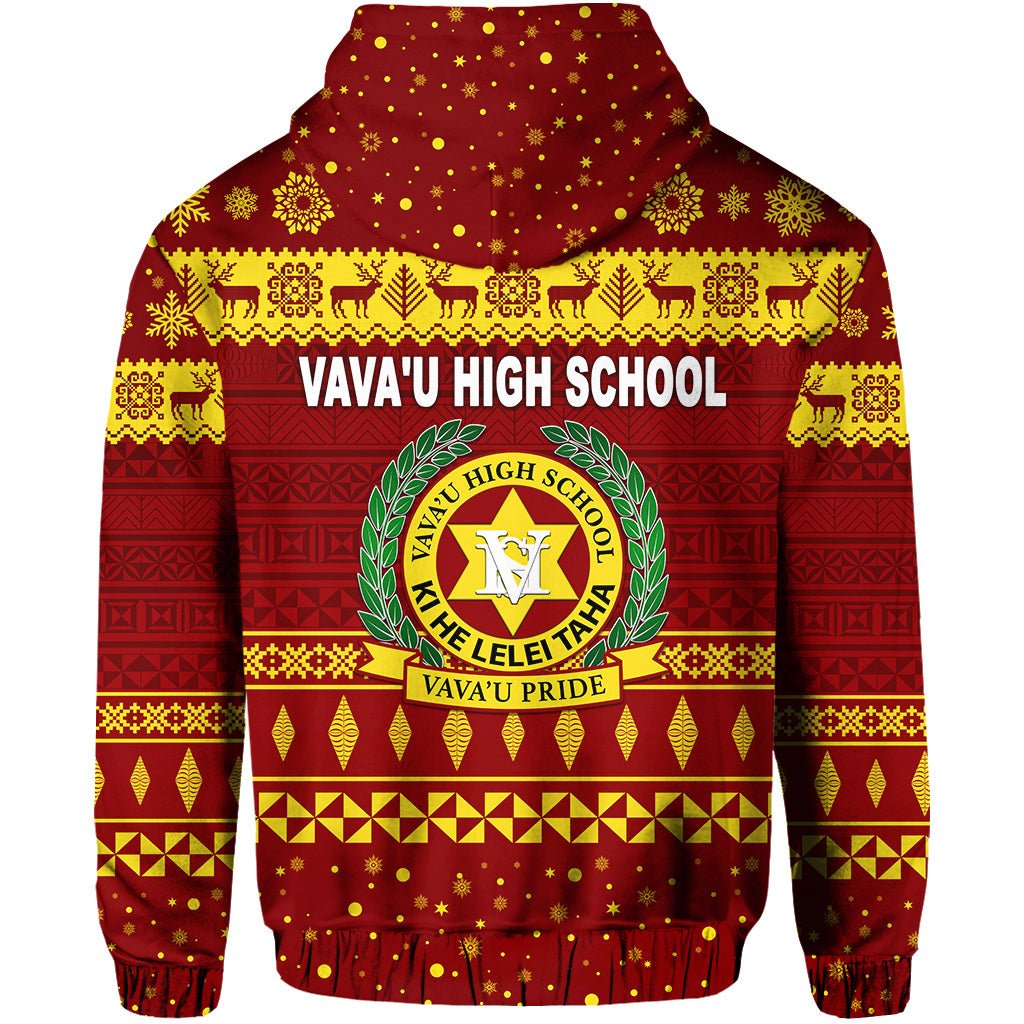 Vavau High School Christmas Hoodie Simple Style Maroon LT8 - Polynesian Pride