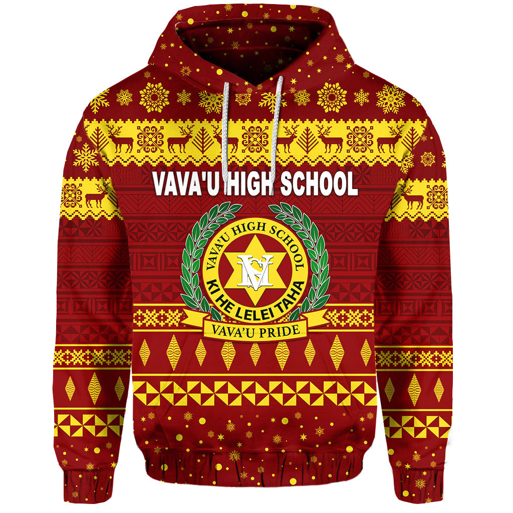 Vavau High School Christmas Hoodie Simple Style Maroon LT8 - Polynesian Pride