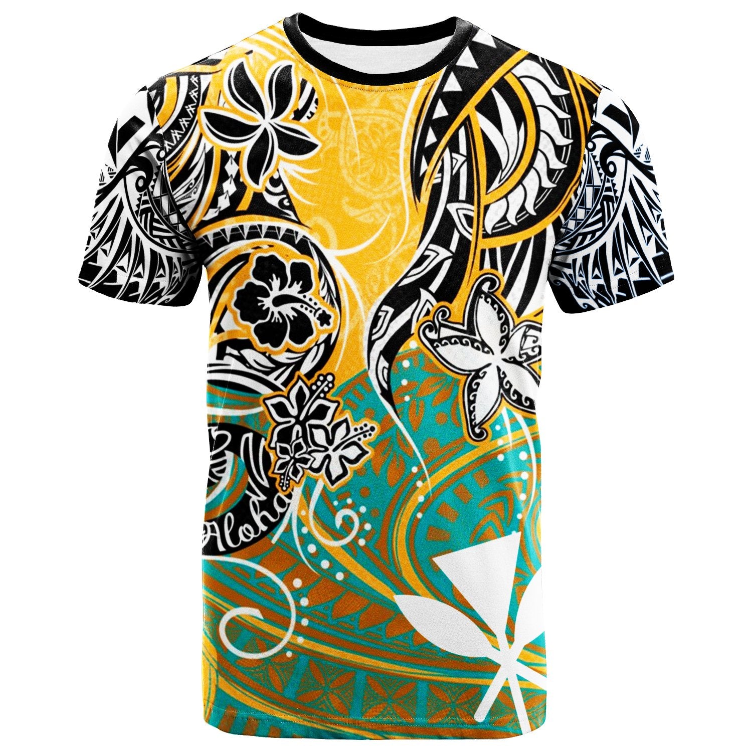 Hawaii T Shirt Vintage Floral Pattern Color Unisex Art - Polynesian Pride