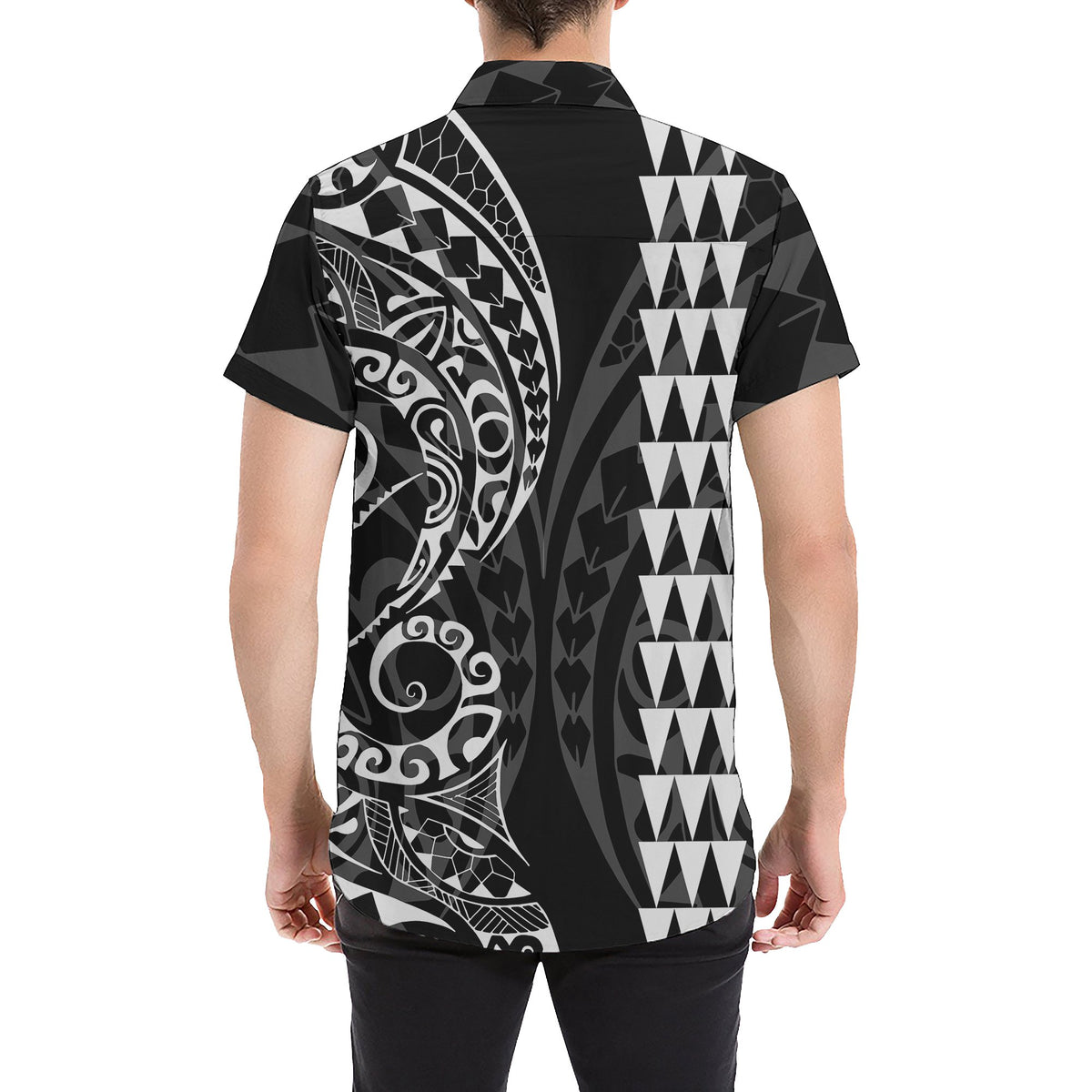 Kanaka Map Men's Short Sleeve Shirt White - Polynesian Pride