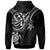 Kosrae Custom Zip up Hoodie White Turtle - Polynesian Pride