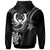 Pohnpei Custom Zip up Hoodie White Turtle - Polynesian Pride