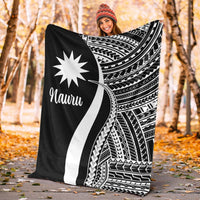 Nauru Premium Blanket - White Polynesian Tentacle Tribal Pattern - Polynesian Pride