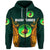 Custom Papua New Guinea Waghi Tumbes Zip Hoodie Rugby Green, Custom Text and Number LT8 - Polynesian Pride