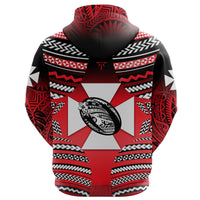 Wallis and Futuna Rugby Zip Hoodie Creative Style - Polynesian Pride