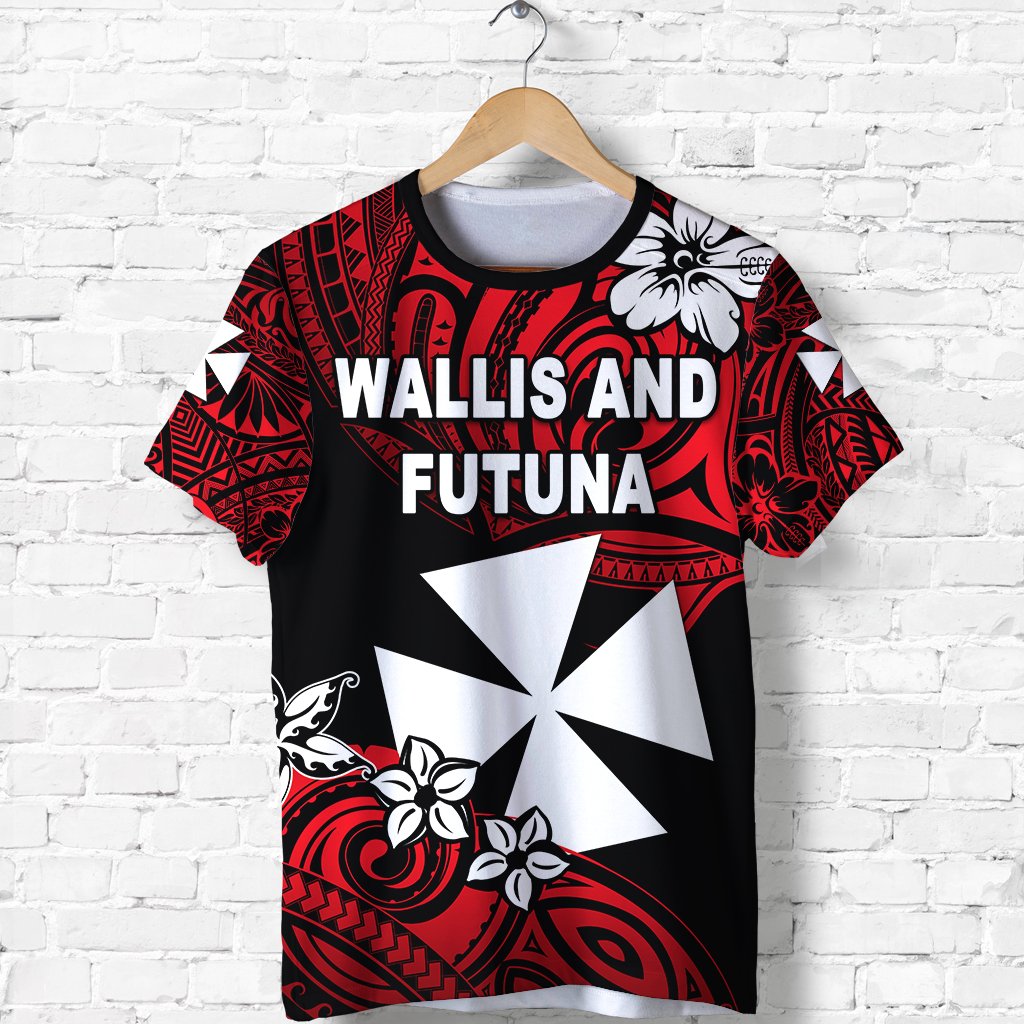 Custom Wallis and Futuna Rugby T Shirt, Custom Text and Number Unique Vibes Unisex Red - Polynesian Pride