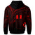 Wallis and Futuna Zip Hoodie Red Color Cross Style - Polynesian Pride