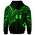 Wallis and Futuna Hoodie Green Color Cross Style - Polynesian Pride