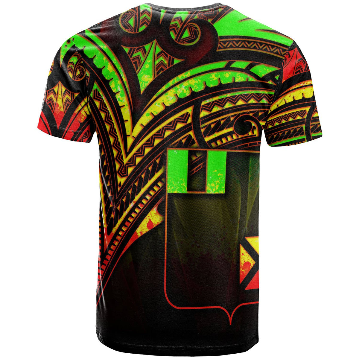 Wallis and Futuna T Shirt Reggae Color Cross Style - Polynesian Pride