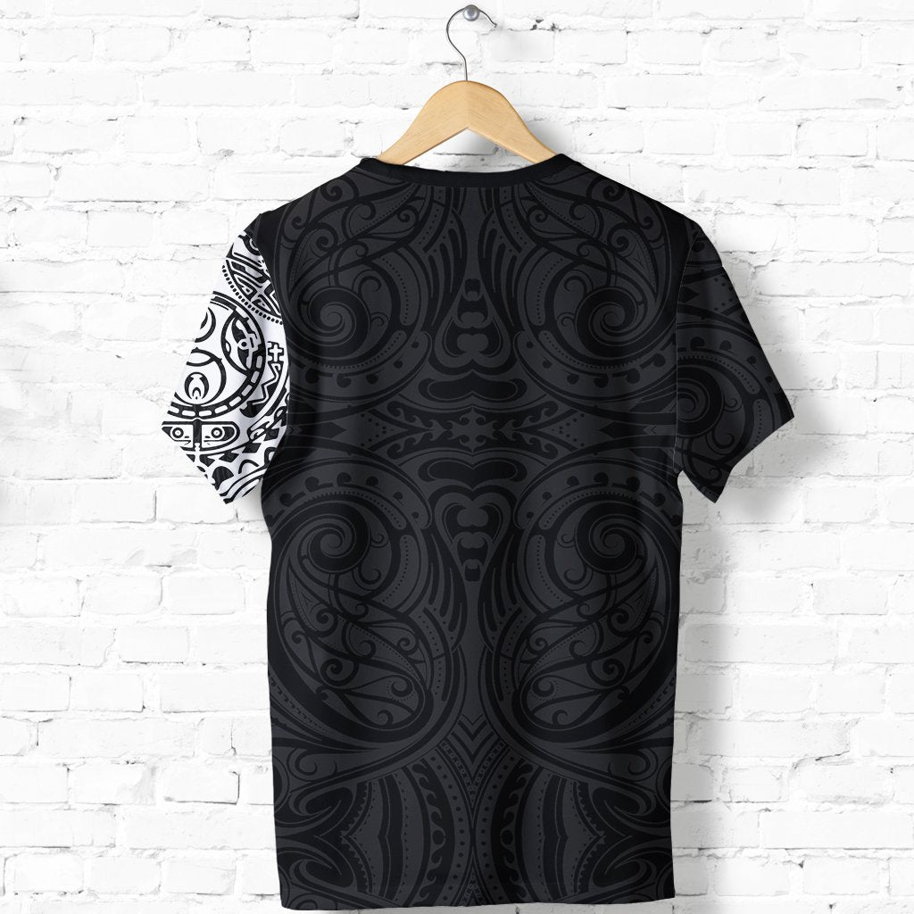 Maori Warrior Tattoo T Shirt White Customized - Polynesian Pride