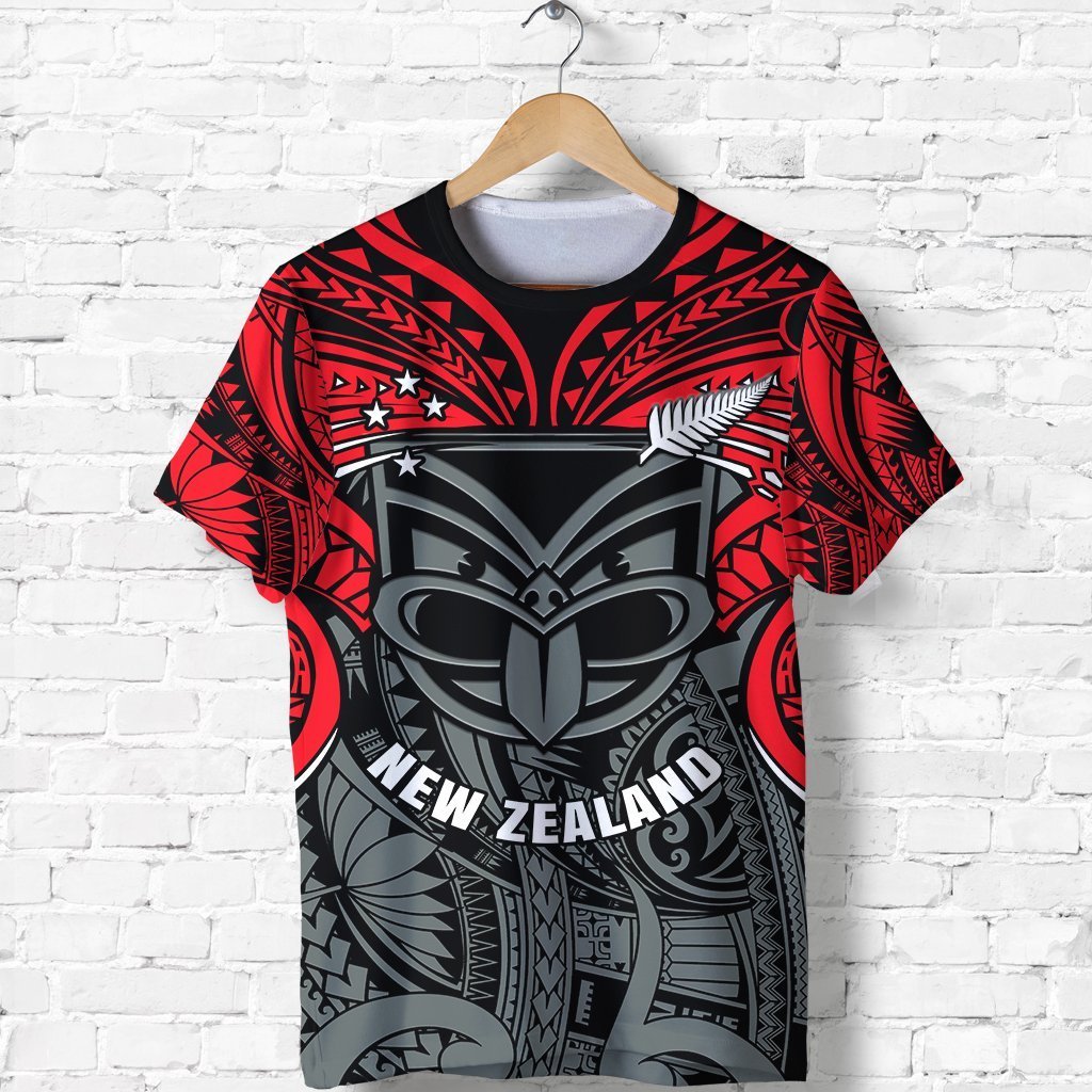 New Zealand Maori T Shirt, Warriors Rugby Shirt Unisex Black - Polynesian Pride