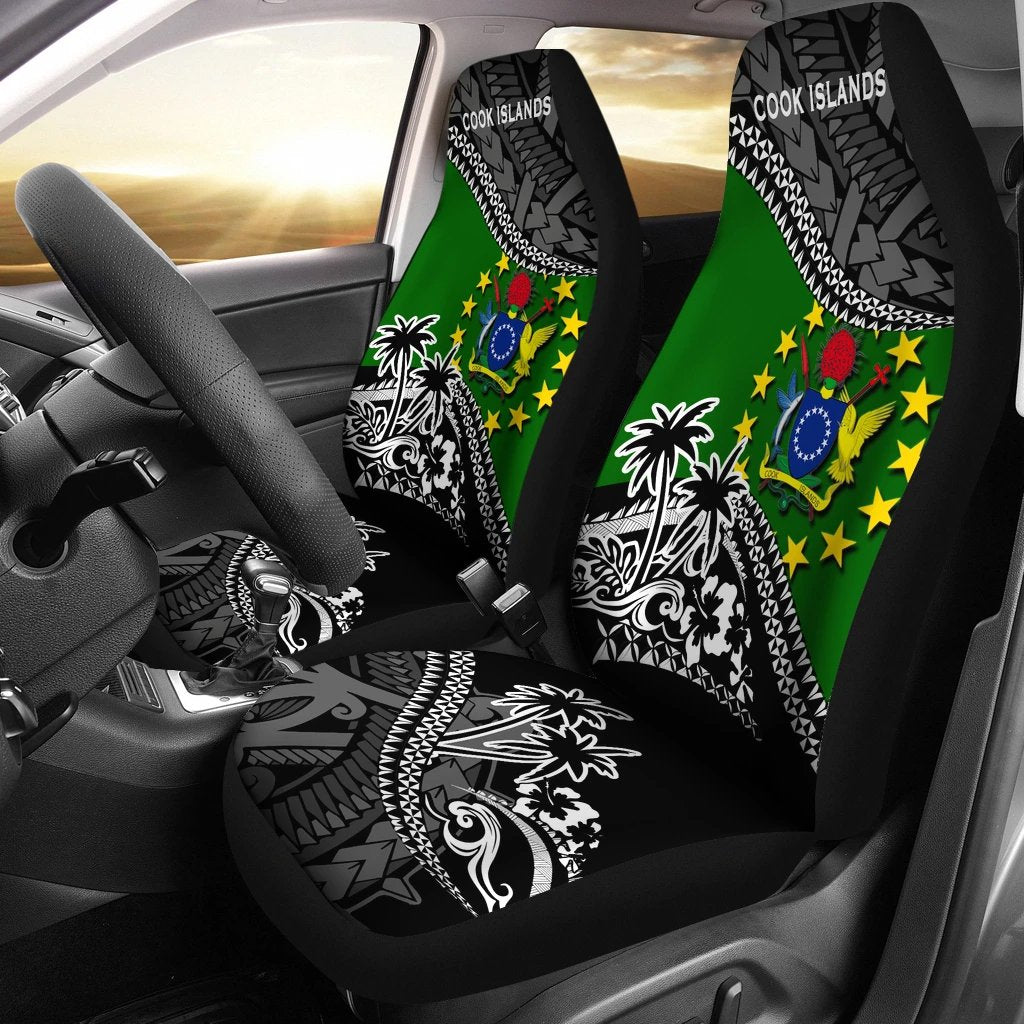 Cook Islands Car Seat Covers Fall In The Wave - Polynesian Pride