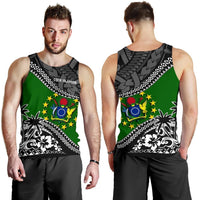 Cook Islands Men Tank Top Fall In The Wave - Polynesian Pride