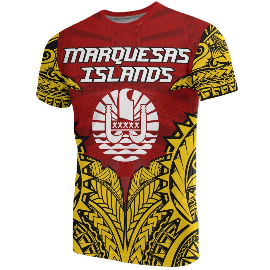 Marquesas Islands Premium T Shirt Marquesas Islands Polynesian Flag Tattoo Unisex Red - Polynesian Pride