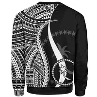 Chuuk Sweatshirt - White Polynesian Tentacle Tribal Pattern - Polynesian Pride