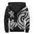 Kosrae Sherpa Hoodie - White Tentacle Turtle - Polynesian Pride