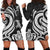 Tuvalu Women Hoodie Dress - White Tentacle Turtle White - Polynesian Pride