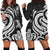 Federated States of Micronesia Women Hoodie Dress - White Tentacle Turtle White - Polynesian Pride