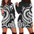 Wallis and Futuna Women Hoodie Dress - White Tentacle Turtle White - Polynesian Pride