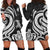 Marshall Islands Women Hoodie Dress - White Tentacle Turtle White - Polynesian Pride