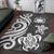 Samoa Area Rug - White Tentacle Turtle - Polynesian Pride