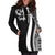 Tonga Women's Hoodie Dress - White Polynesian Tentacle Tribal Pattern - Polynesian Pride