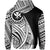 Hawaii Kanaka Polynesian Hoodie Tatoo Style White - Polynesian Pride