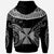 Wallis & Futuna Custom Hoodie Serrated Pattern White Color Unisex Black - Polynesian Pride