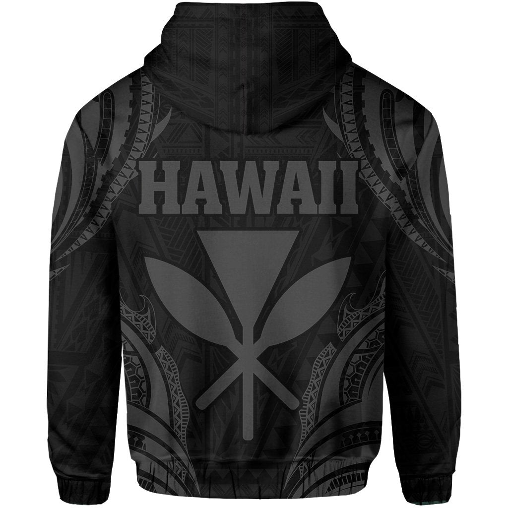 Polynesian Turtle Kanaka Maoli Hawaii Hoodie Gray - Polynesian Pride