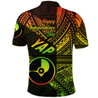 FSM Yap Polo Shirt Happy Independence Day Original Vibes Reggae LT8 - Polynesian Pride