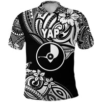 FSM Yap Polo Shirt Unique Vibes Black LT8 - Polynesian Pride