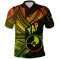 FSM Yap Polo Shirt Original Style Reggae LT8 - Polynesian Pride