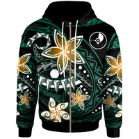 Yap Zip Hoodie Spring Style Black Color Unisex Black - Polynesian Pride