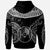 Yap Custom Hoodie Serrated Pattern White Color Unisex Black - Polynesian Pride