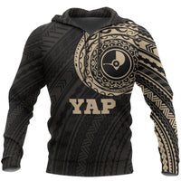 Yap Hoodie Yap Flag Polynesian Tattoo Style Version 2.0 Unisex GOLD - Polynesian Pride