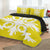 Hawaiian Royal Pattern Quilt Bed Set - Yellow - F2 Style - AH - Polynesian Pride