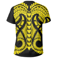 Hawaii Polynesian In My Heart T Shirt Ryan Style Yellow - Polynesian Pride