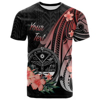 Marshall Islands Custom T Shirt Red Polynesian Hibiscus Pattern Style Unisex Red - Polynesian Pride