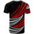 Tonga Custom T Shirt Wave Pattern Alternating Red Color - Polynesian Pride