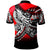 Samoa Polo Shirt Tribal Jungle Red Pattern - Polynesian Pride