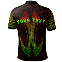 Palau Custom Polo Shirt Fish Hook Ver2 - Polynesian Pride
