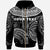 Tokelau Custom Zip Hoodie Serrated Pattern White Color - Polynesian Pride