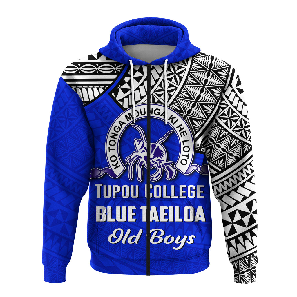 Tupou College BLUE TAEILOA Old Boys Zip Hoodie LT4 - Polynesian Pride
